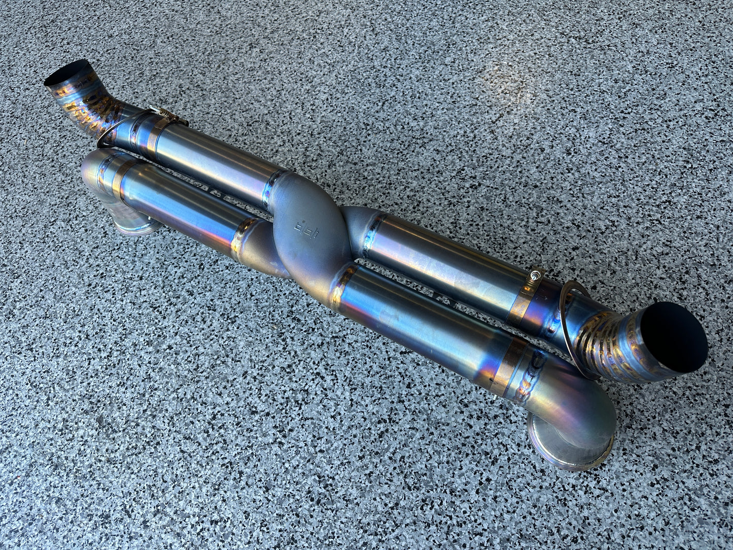 BBi GT2RS TITANIUM EXHAUST 3D PRINTED CENTER
