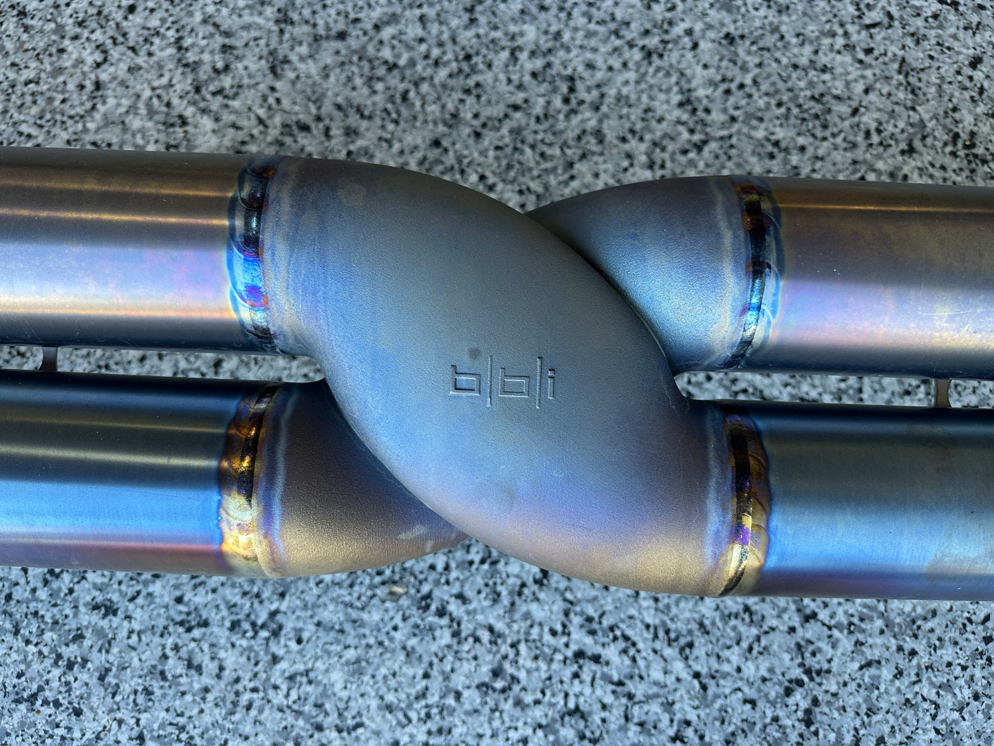 BBi GT2RS TITANIUM EXHAUST 3D PRINTED CENTER