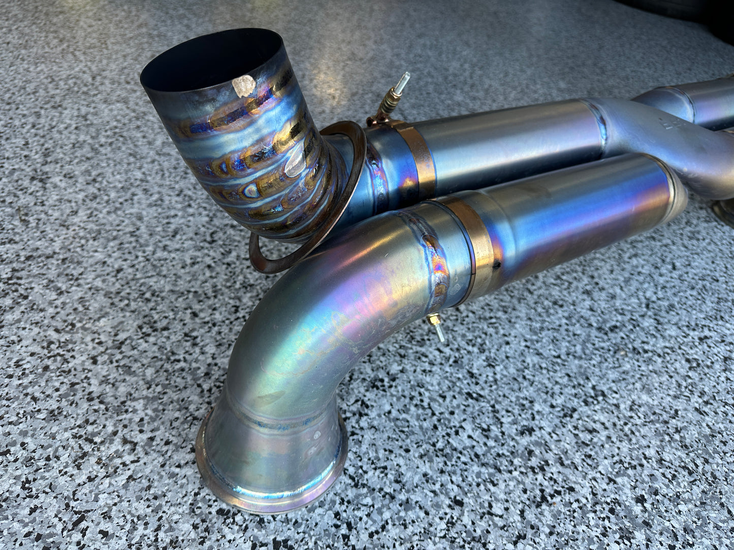 BBi GT2RS TITANIUM EXHAUST 3D PRINTED CENTER