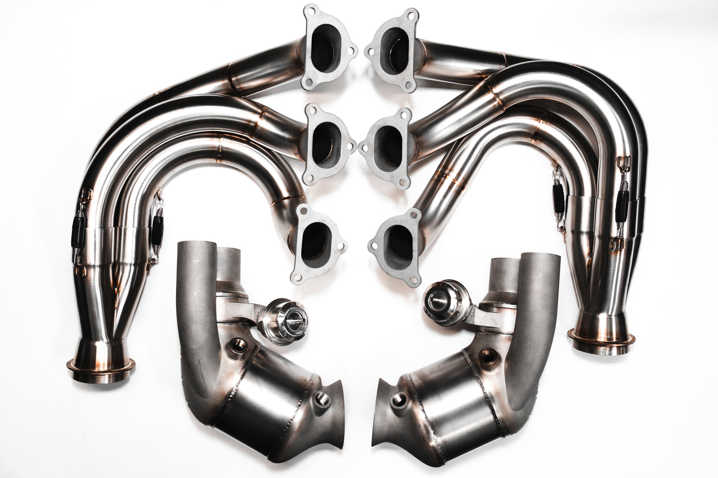 991 GT3/GT3RS Race Exhaust System - Race Headers + Valves + Catalytic Converters