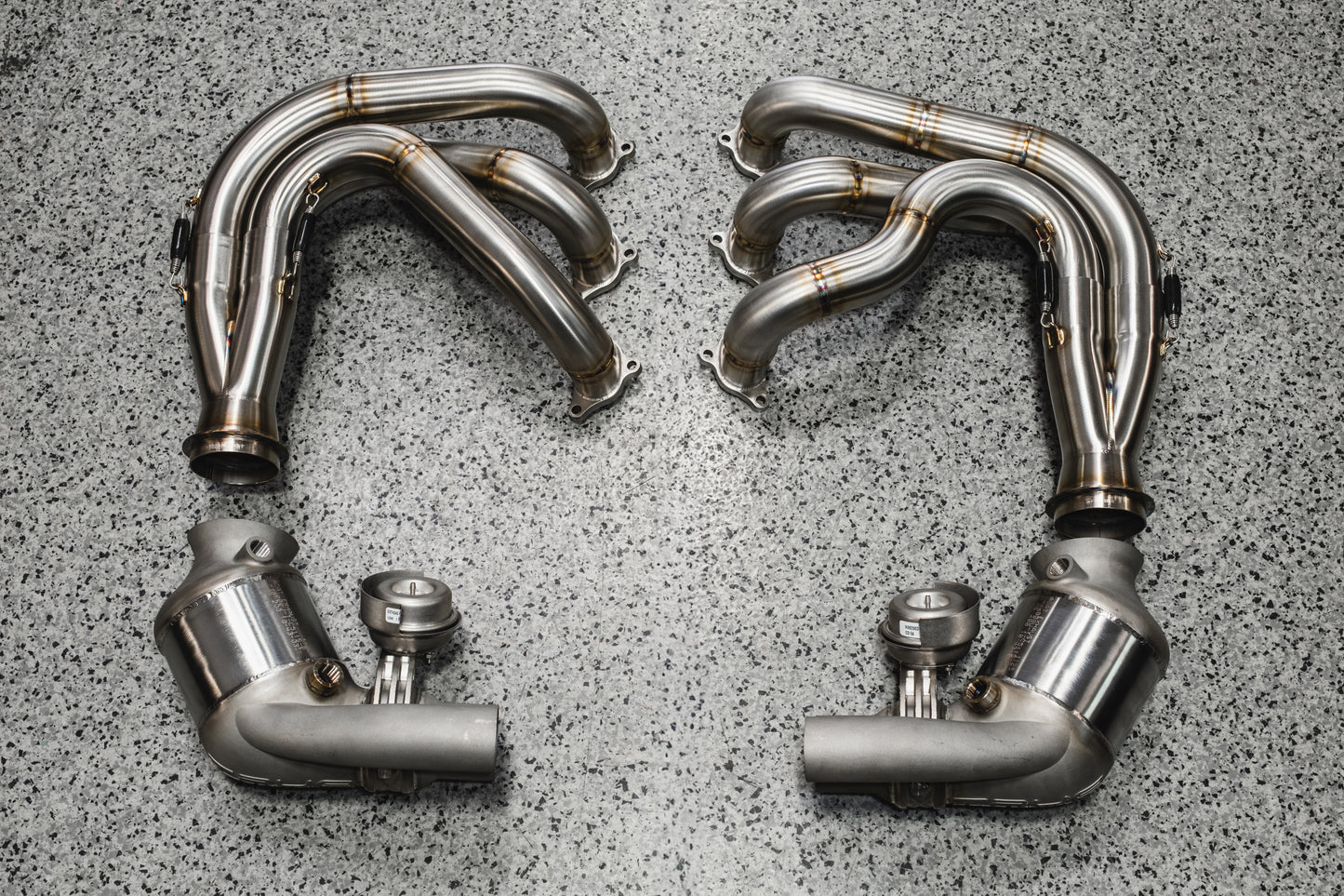 997 GT3/GT3RS Race Exhaust System - Race Headers + Valves + Catalytic Converters