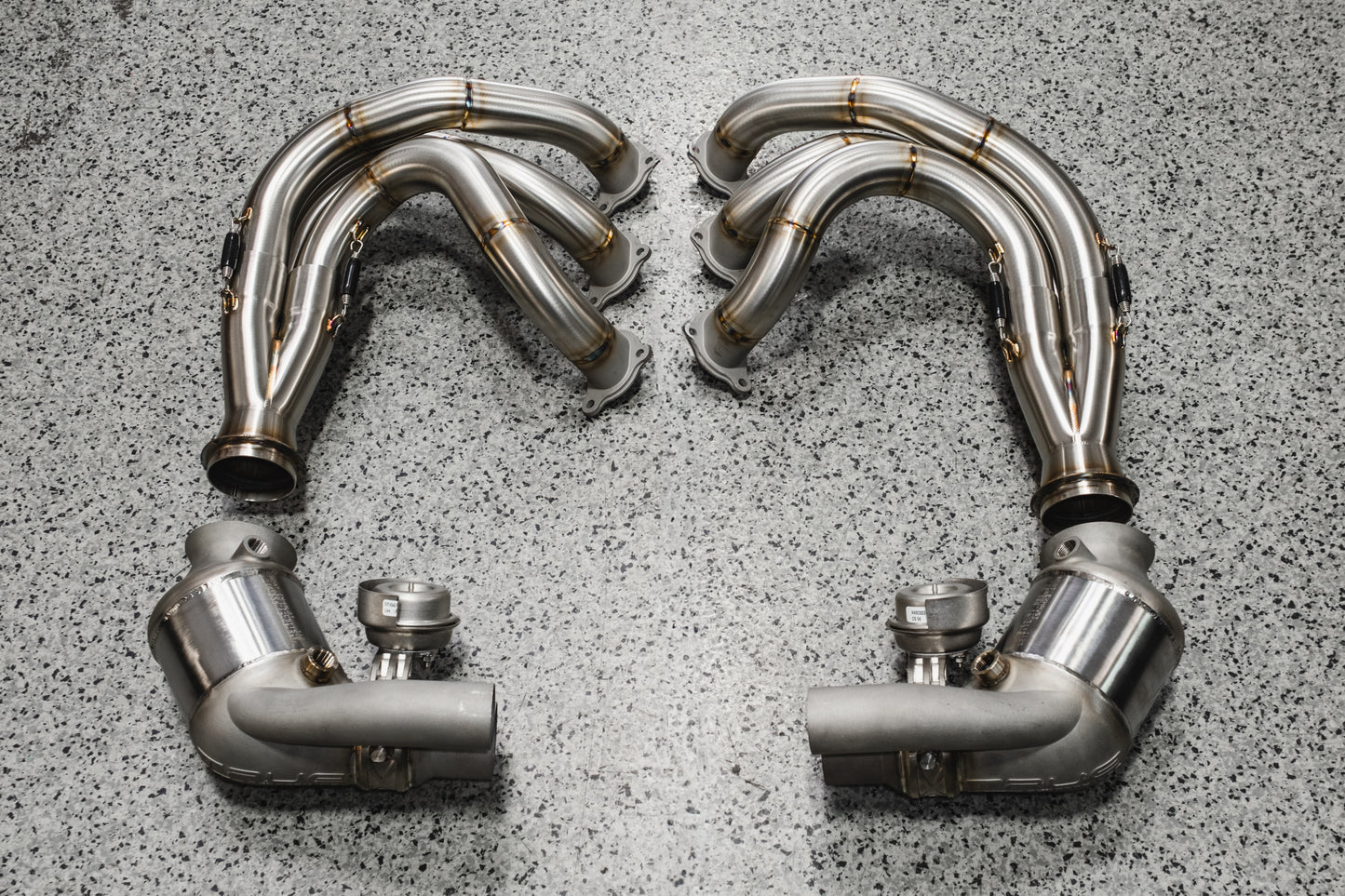 991 GT3/GT3RS Race Exhaust System - Race Headers + Valves + Catalytic Converters