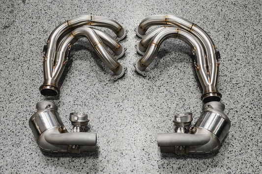 991 GT3/GT3RS Race Exhaust System - Race Headers + Valves + Catalytic Converters