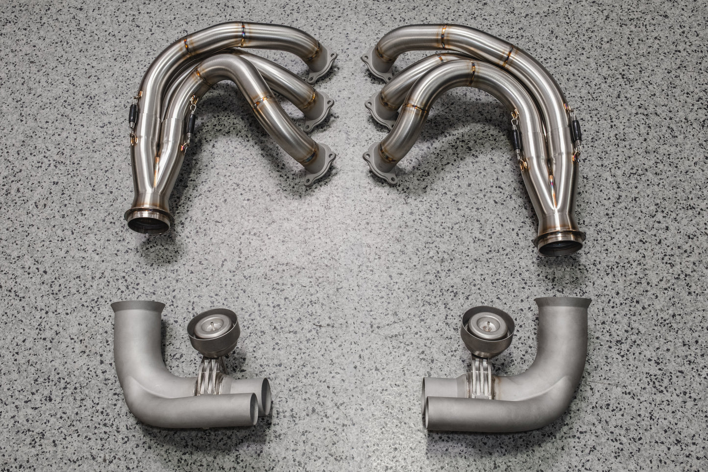 991 GT3/GT3RS Race Exhaust System - Race Headers + Valved Side Bypasses