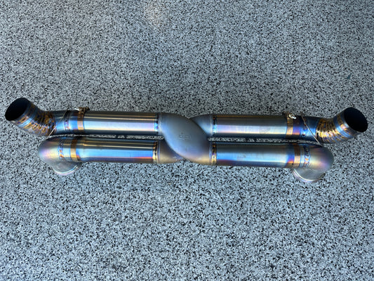 BBi GT2RS TITANIUM EXHAUST 3D PRINTED CENTER